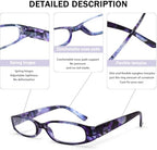 Kerecsen Reading Glasses 5 Pairs Ladies Fashion Spring Hinge Readers for Women