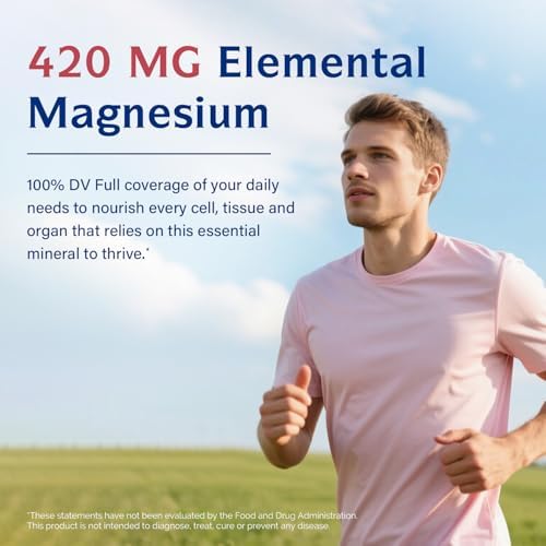 Innate Vitality Magnesium Glycinate Complex, 420mg Elemental Magnesium Per Serving, Enhanced Absorption, Black Pepper, Vitamin D3 & B6, Sleep Mood Bone Nerve Support, 180 Caps