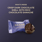 Godiva Masterpiece Dark Chocolate Bag, Individually Wrapped with Ganache Center, Gourmet Gift for Birthday, Holiday, Kosher, Halal, 7oz