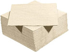 Cream Beverage Napkins, 2-Ply Disposable Paper Napkins-Bar, Cocktail, Weddings, Birthday, EU Made, (300 Count)