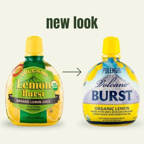 Italian Volcano Organic Lemon (Juice) Burst, 6.7-Ounce Containers (Pack of 6)