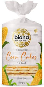 Biona Organic - Corn Cakes - Plain No Salt - 110g