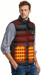 Heated Vest Size Adjustable for Men Women,20000mAh Battery Included,Lightweight Heated Jacket,3 Heat Setting Mens Vest