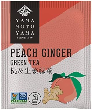 Yamamotoyama Peach Ginger Green Tea, 18 bags
