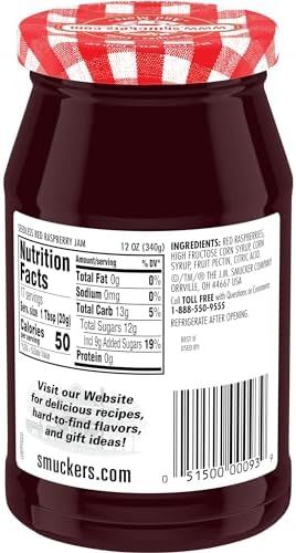 Smucker's Seedless Red Raspberry Jam, 12 Ounces