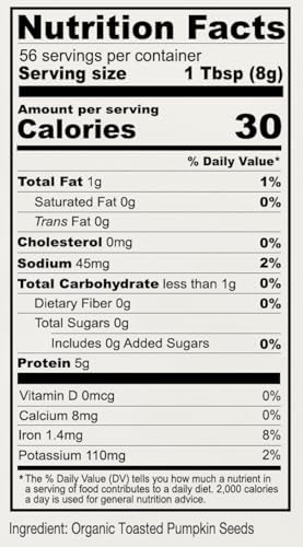 Anthony's Organic Pumpkin Seed Protein Powder, 1lb, Gluten Free, Non GMO, Unflavored, Plant-Based Protein