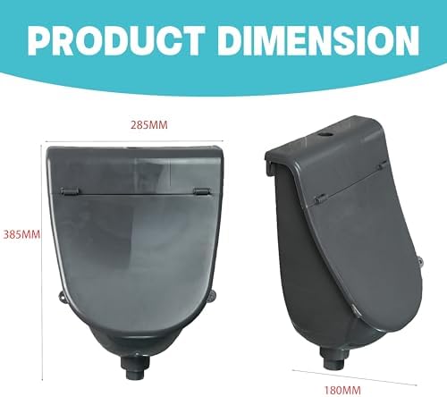 Wall Mounted Commercial Urinal With Hinged Cover Bathroom Washout Urinal for Men Plastic Urinals for Men Toilet Waterless Urinal Garage Urinal Urine Diverter Outdoor Urinal For Home Shed Backyard RV