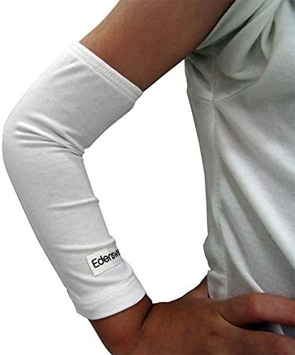 Edenswear Zinc-Infused Elbow Sleeves Bandage for Kids with Eczema - Wet Wrap Therapy(Small)