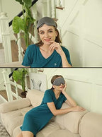 Sleep Mask, 3D Deep Contoured Eye Covers for Sleeping, 99% Block Out Light Eye Mask, Zero Pressure Cup Blindfold for Men Women, with Adjustable Strap for Sleeping, Yoga, Traveling (Grey)