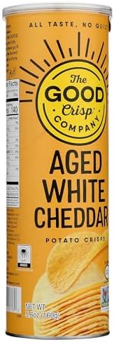 The Good Crisp Company, Potato Crisps Aged White Cheddar, 5.6 Ounce