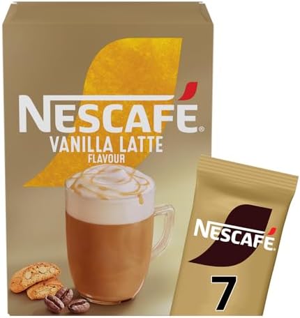 NESCAFÉ LATTE Vanilla Instant Coffee Sachets x7 (Pack of 6, Total 42 Sachets)