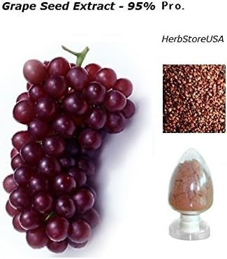 Grape Seed (Europe) Extract Powder Standardized 95% Proanthocyanidins OPC (100 Grams (3.52 oz)) Europe Grown GMO Free Non-Irradiated