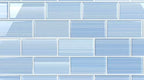 Big Blue Glass Tile Perfect for Kitchen Backsplashes and Showers, Sample
