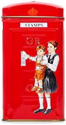 Ahmad Tea London Telephone Box Caddy Gift Tin, 20 Teabag, English Breakfast