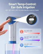Ear Wax Removal, Electric Ear Wax Removal Kit with Digital Temperature Display, Ear Cleaner with 4 Pressure Modes, with 12 TipsSet and Towel, Earwax Removal Kit of Adults Kids, Ncludes Basin