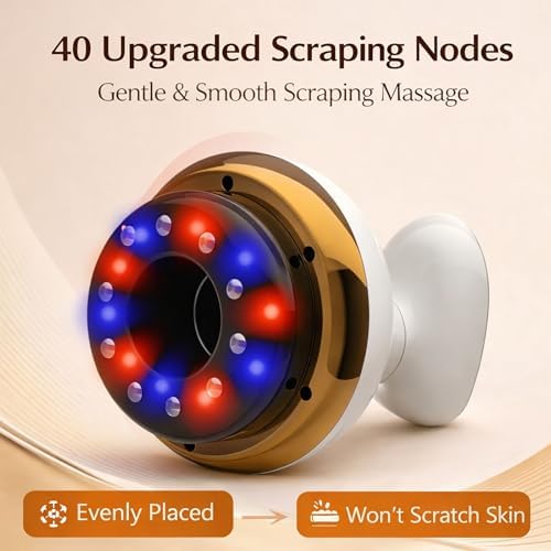 Cellulite Massager - Electric Gua Sha Device for Cellulite Massage Tool, 9 Suction Levels & Heating, Handheld Massagers, Deep Massage, Firmer for Legs Arms & Belly Body (ONE)