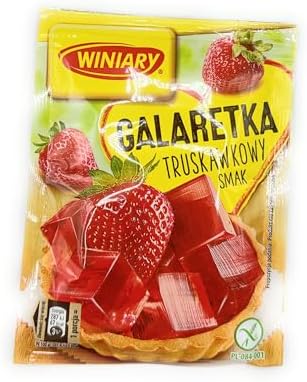 Winiary Galaretka o Smaku Truskawkowym Strawberry Jelly Mix (5-Pack)