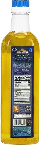 Rani Peanut Oil 33.8 Ounce (1 Liter) Cold Pressed | 100% Natural | NON-GMO | Kosher | Vegan | Gluten Free