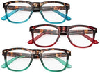 Eyekepper Ladies Reading Glasses - 3 Pack Large Lens Stylish Readers for Women +1.25