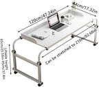 Hospital Table Over Bed for Home Use Swivel,Over The Bed Table with Wheels,Adjustable Height Table,Hospital Bed Table,Chair Cart,Laptop Desk for Bed,Recliner Table,Perfect for Hospital Famil