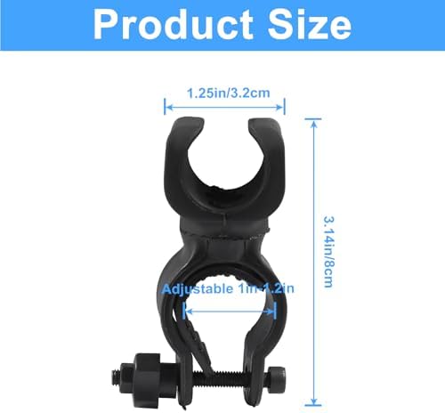 Waziaqoc 2 Pcs Cane Holder for Walker Accessories, Black Universal Crutches Stick, Walking Stick Cane Drive Rollator Electric Wheelchairs Walking Cane Holder