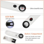 Rongon 40X Handheld Magnifier High Power Hand Held Illuminated Magnifying Glass Jeweler Eye Jewelry Loupe Leather Case for Reading Maps Jewelry Watch Repair Tool