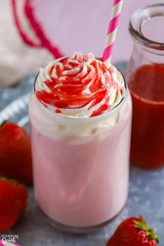 J Hungerford Smith Strawberry Fountain & Shake Syrup | Kosher | Ready To Serve | Made In America | 10.43 lb