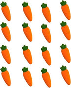 24pk Medium Carrot Sugar Decoration Toppers for Cakes Cupcakes Cake Pops