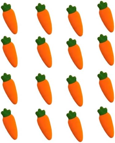 24pk Medium Carrot Sugar Decoration Toppers for Cakes Cupcakes Cake Pops