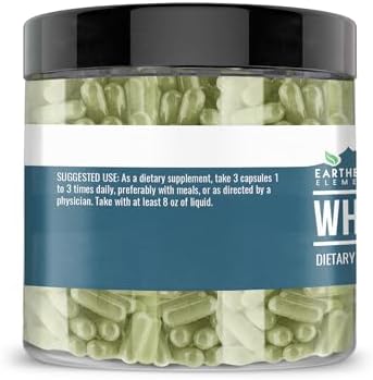 Earthborn Elements Wheat Grass 200 Capsules, Pure & Undiluted, No Additives