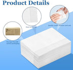 Disposable Fold Napkins, 13"x11.6" 1-Ply 1500 Count Paper Dinner Napkins, White Napkins Bulk for Restaurants and Cafes