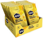 GU Energy Chews, Lemonade Energy Gummies with Electrolytes, Dairy-Free, On-The-Go Energy for Any Workout, 12 Bags (24 Servings Total)