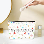 Medicine Storage Pouches, Medicine Bag for Traveling, Zipper Cosmetic Bags for Daily Use Storage Pouch, Portable Toiletry, Nurses, Women, Men
