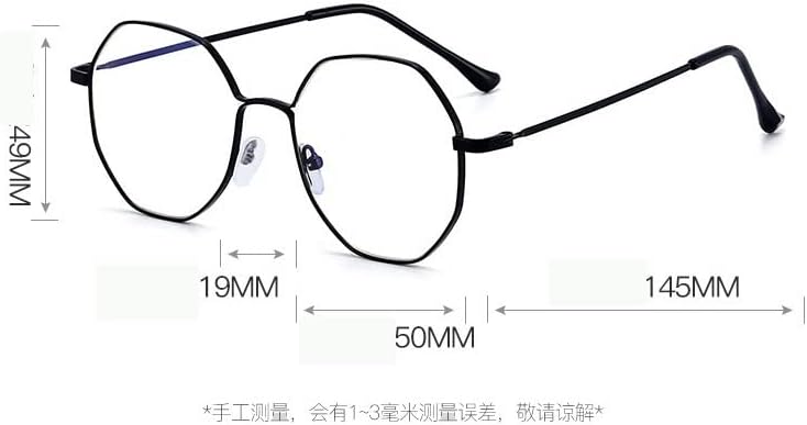 Oversized Polygon Reading Glasses Blue Light Blocking Computer Readers Eyeglasses Fatigue Relieve Flat Light Mirror