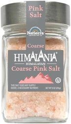 Natierra Himalania Himalayan Coarse Pink Salt in Glass Jar | Unrefined & Non-GMO | 9 Ounce