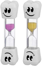 Smile Tooth 2 Minute Sand Timer Assorted Colors (2 Pack)