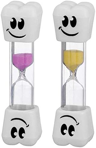 Smile Tooth 2 Minute Sand Timer Assorted Colors (2 Pack)