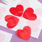 25Pcs Heart Shaped Bandages with Breathable Hemostatic Pads Self-Adhesive Wound Care Patches for Small Cuts and Scratches Flexible First Aid Plasters for All Ages