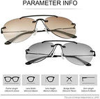 YIMI 2 Pairs Bifocal Reading Sunglasses UV400 Protection Outdoor Sun Readers Shades Blue Light Blocking Glasses for Men Women