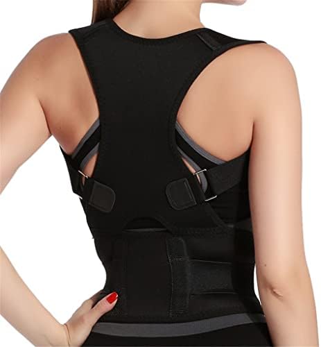 Adjustable Corrector Corset Back Brace Back Belt Male Female Lumbar Support Straight Corrector (White,M code)