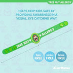 AllerMates Kids Medical Wristband - Tree Nut Children's Medic Alert Allergy Awareness Bracelet (2 Pack)