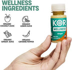Kor Shot Ginger Shot - 24 Pack x 1.7 Fl Oz - Wellness Shot - Freshly Pressed Ginger and Cayenne Natural Energy Boost Shot - USDA Certified Organic