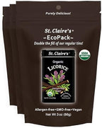 St. Claire’s Organic Licorice Pastilles – 3-Pack EcoPack, 3 oz Each | Certified Organic, Vegan, Gluten-Free, Allergen-Free, Non-GMO, Low Calorie, Plant-Based | Made in USA