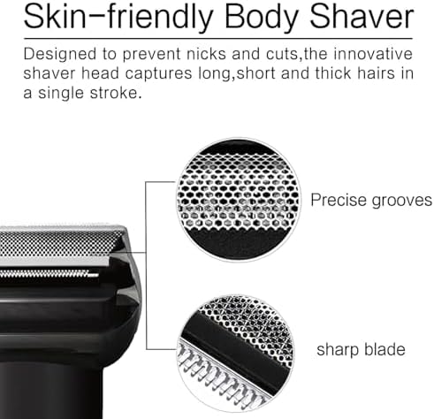 BG2000 Replacement Heads Compatible with Philips Bodygroom, Remplacement Heads for Philips Norelco Body Groomer Replacement Heads for Series 7000(BG204x), Series 3000 (BG203x), Series 3000(BG202x)