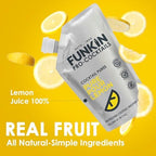 Funkin Fruit Puree | Real Fruit, Simple Ingredient, Natural Mixer for Cocktails, Drinks, Smoothies | Vegan, Non-GMO, Gluten-Free (2.2 lbs) (Lemon)