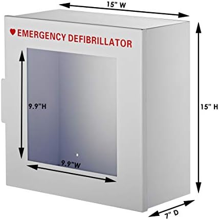 AdirMed AED Cabinet, Non Alarmed AED Defibrillator Wall Mounted, Easy Access AED Box