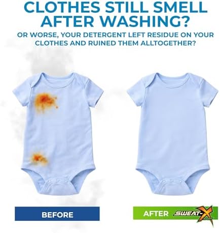 SWEAT X Free & Clear Laundry Detergent Liquid - Organic, Natural Non Toxic Laundry Detergent for Sensitive Skin - Gentle Washing Detergent for Activewear & Performance Fabrics - 45 Loads, 1 Bottle