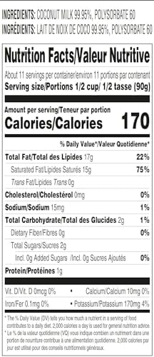 Aroy-D Coconut Milk, 33.8 Fluid Ounce (Pack of 6)