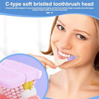 4-Pack Medium Toothbrush Set, Bulk Toothbrushes for Kids & Adults with Special Needs, Multi-Angle Cleaning, Medium Soft Bristles, White, Pink, Green, Purple