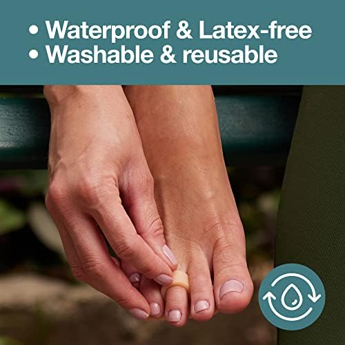 ZenToes Hammer Toe Straightener and Corrector 4 Pack Crests Relieve Foot Pain, Pressure, Discomfort | Flexible Silicone Comfort | Align, Improve Stability | Stain, Odor Resistant